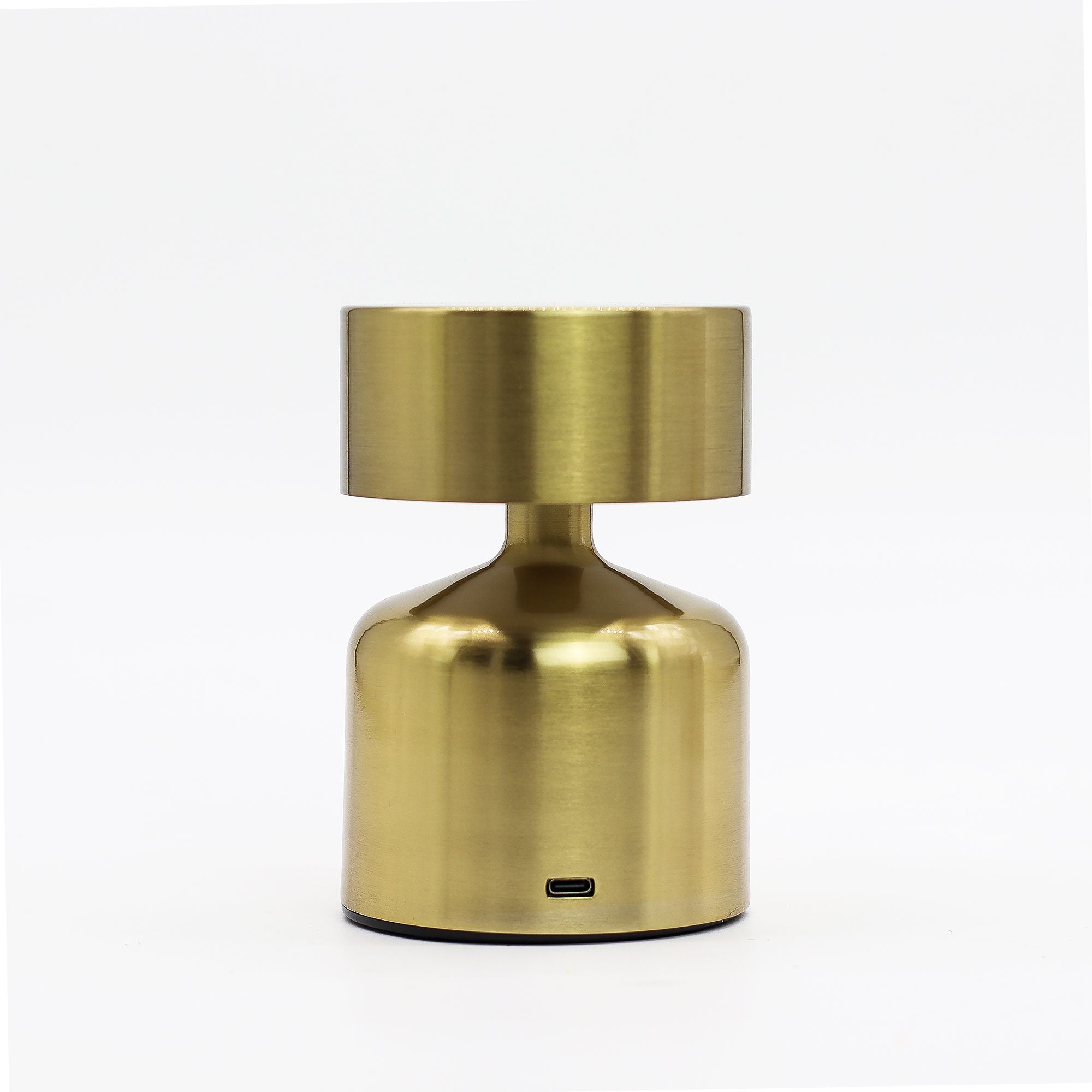 Touch Lamp - Flat Mushroom Bronze- USB (C) - Rechargable  (400 Watt) 🇬🇧