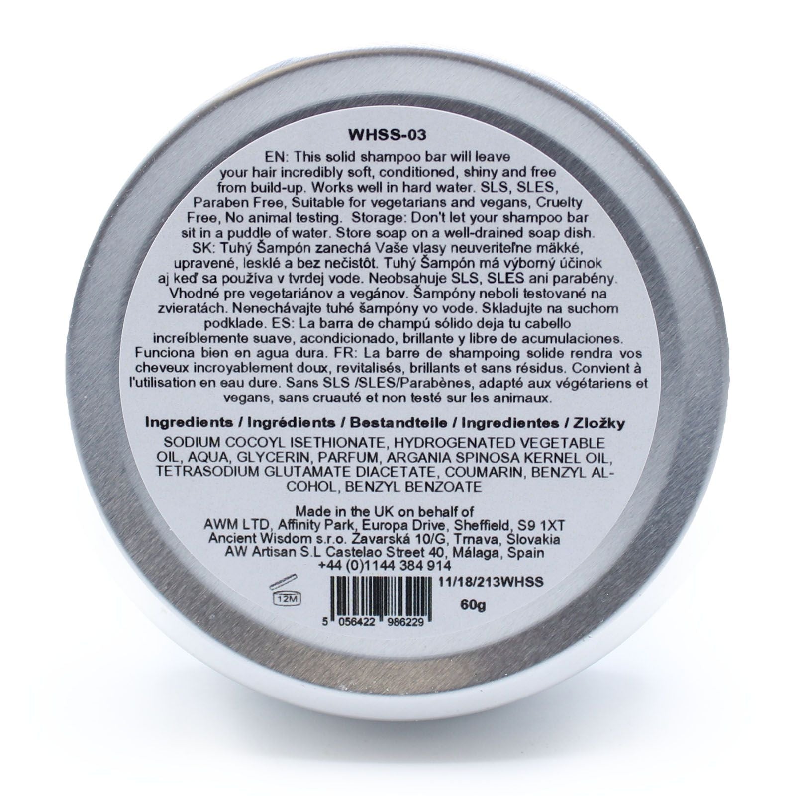Wild Hare Solid Shampoo 60g - Hairy Coconut 🇬🇧
