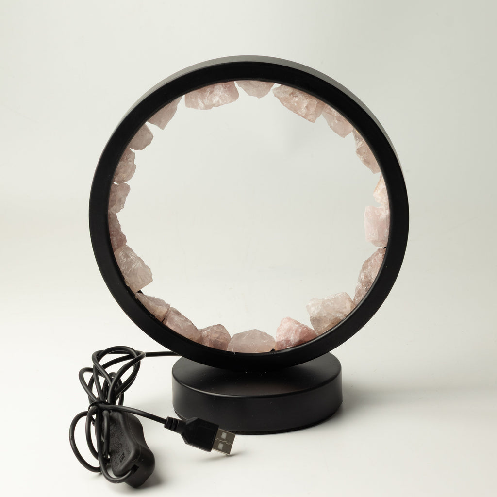 Gemstone Halo Lamp - Zen Body - Rose Quartz 🇬🇧