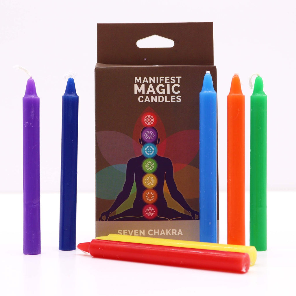 Seven Charkra Manifest Candles (pack of 7) 🇬🇧