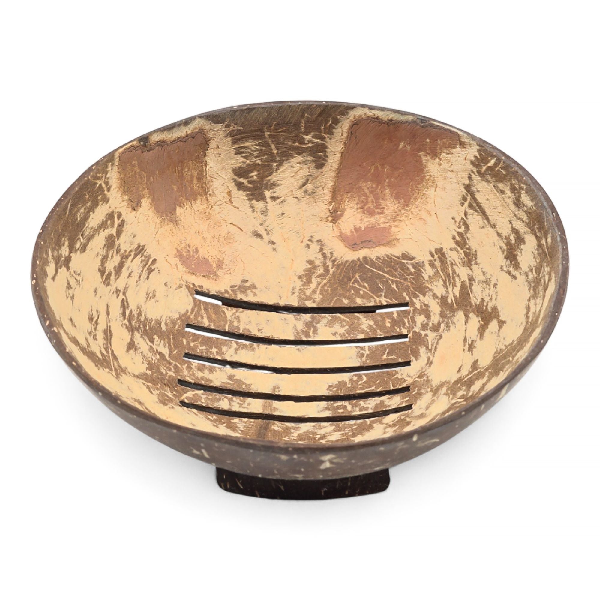 Natural Coconut Soap Dish - Round - 11cm 🇬🇧