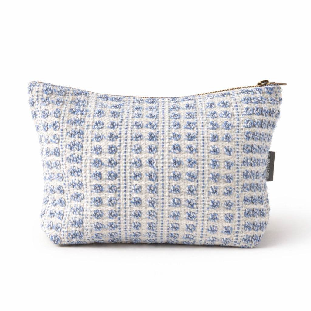 Nomad Sari Indian Jacquard Toiletry Bag - Indigo Echo 🇬🇧