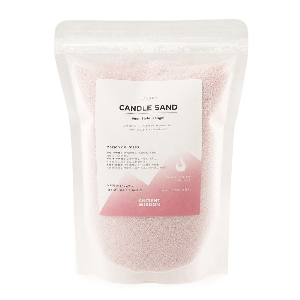 Fragranced Candle Sand - Dusty Rose - Maison de Roses - 300g 🇬🇧