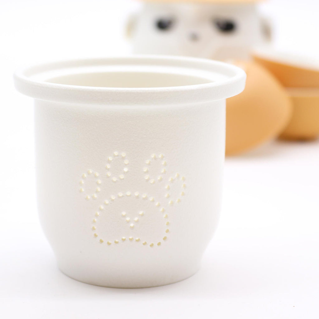 Panda Teapot Set & Three Cups - Orange 🇬🇧