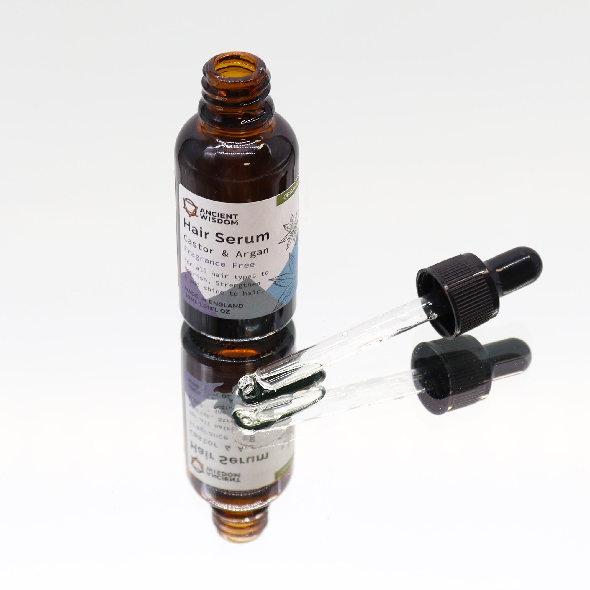 Organic Hair Serum 30ml - Unfragranced 🇬🇧