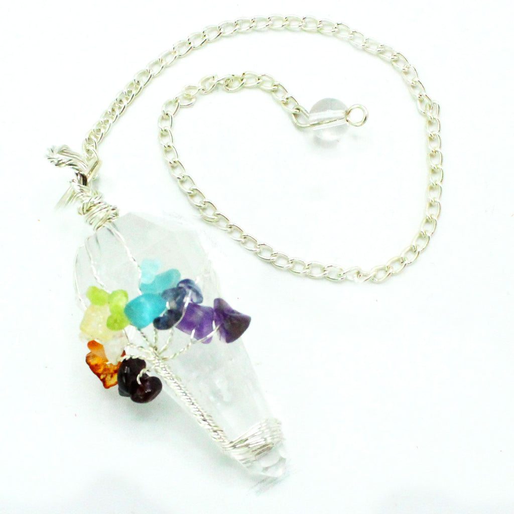 Magic Pendulum - Seven Chakra - Rock Quartz 🇬🇧