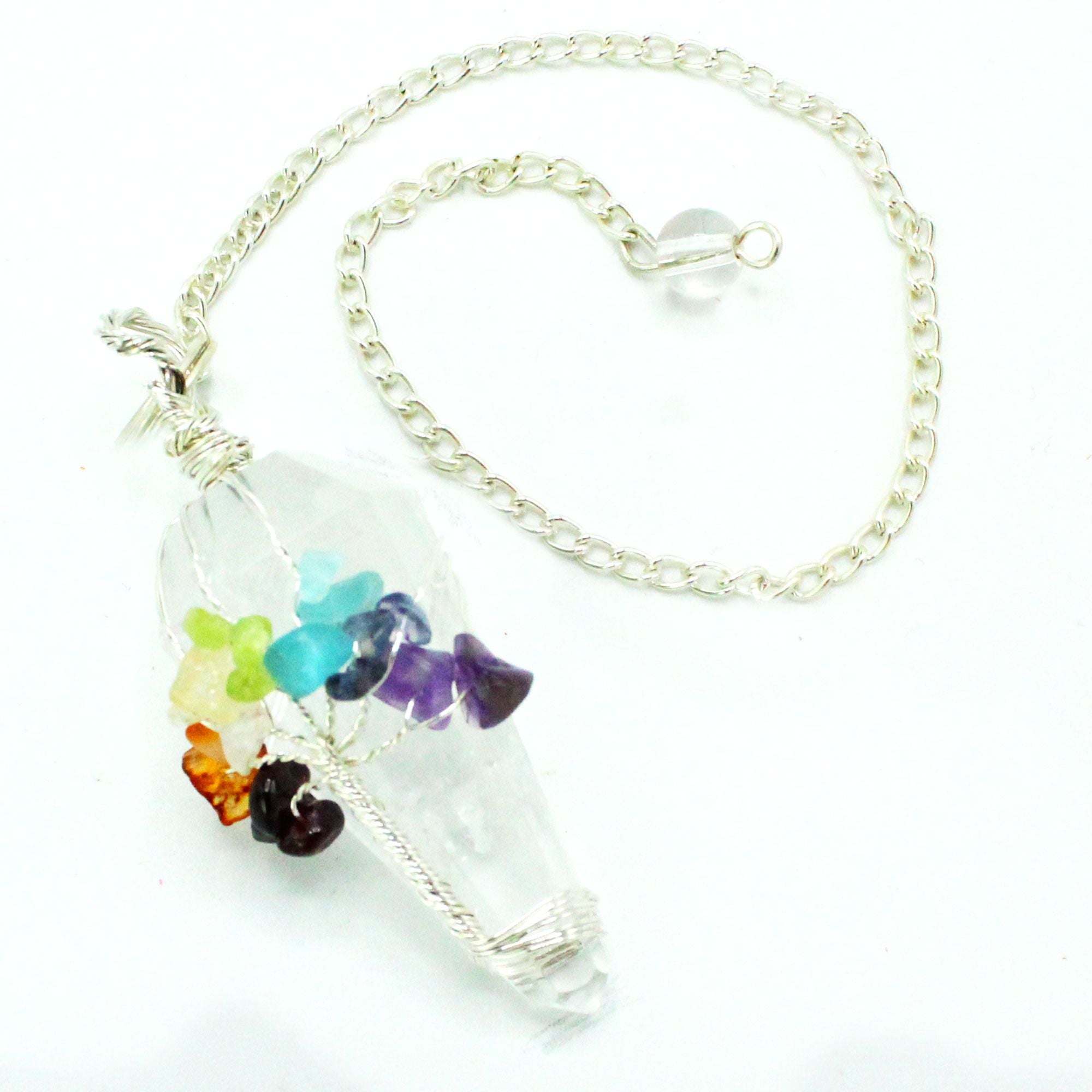 Magic Pendulum - Seven Chakra - Rock Quartz 🇬🇧
