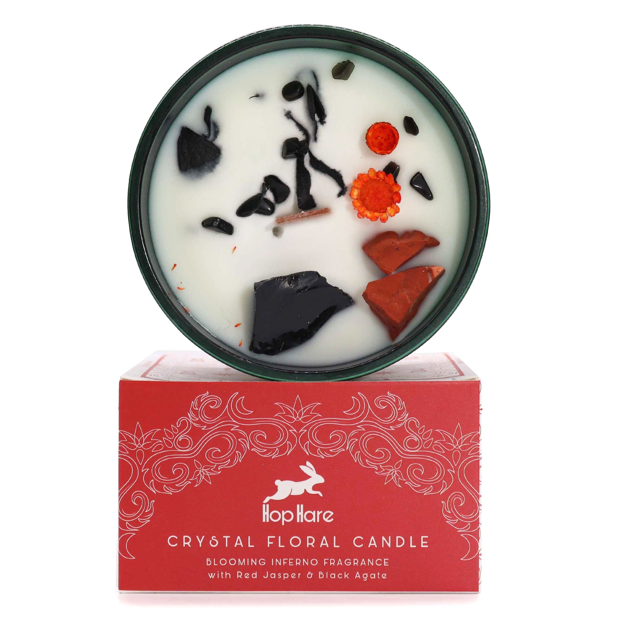 Hop Hare Crystal Magic Flower Candle - The Devil 🇬🇧