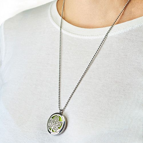 Aromatherapy Jewellery Necklace - Hamsa Chakra - 30mm 🇬🇧