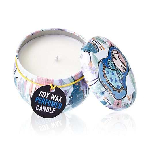 Art Tin Candle - Assorted Design - Russian Dolls - Dolly Blue 🇬🇧