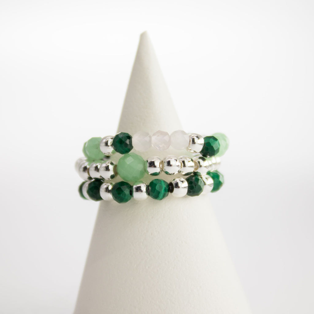 Nymph Spirit Gemstone Ring Set - Forest Spirit 🇬🇧