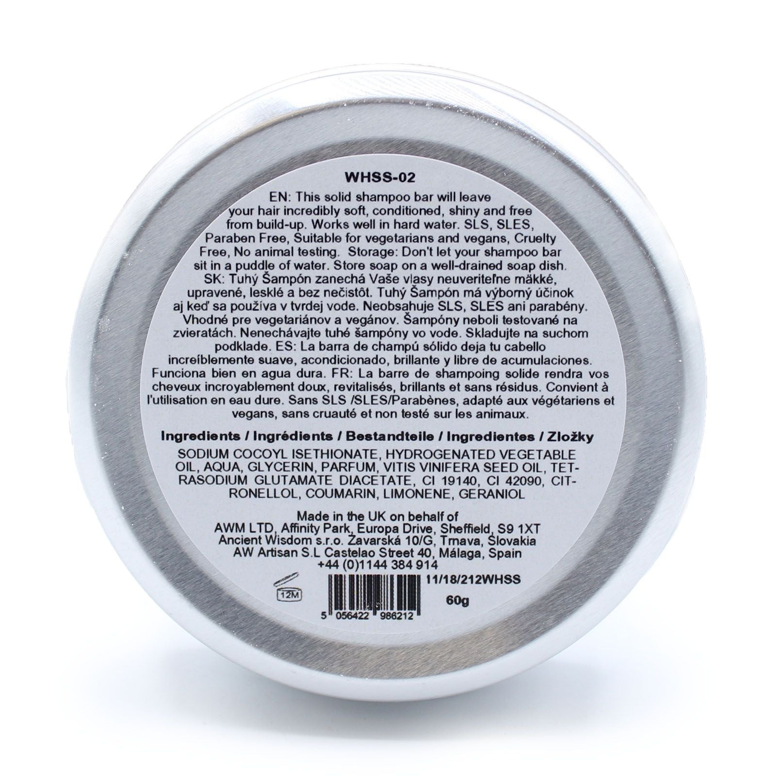 Wild Hare Solid Shampoo 60g - Aloe Vera 🇬🇧