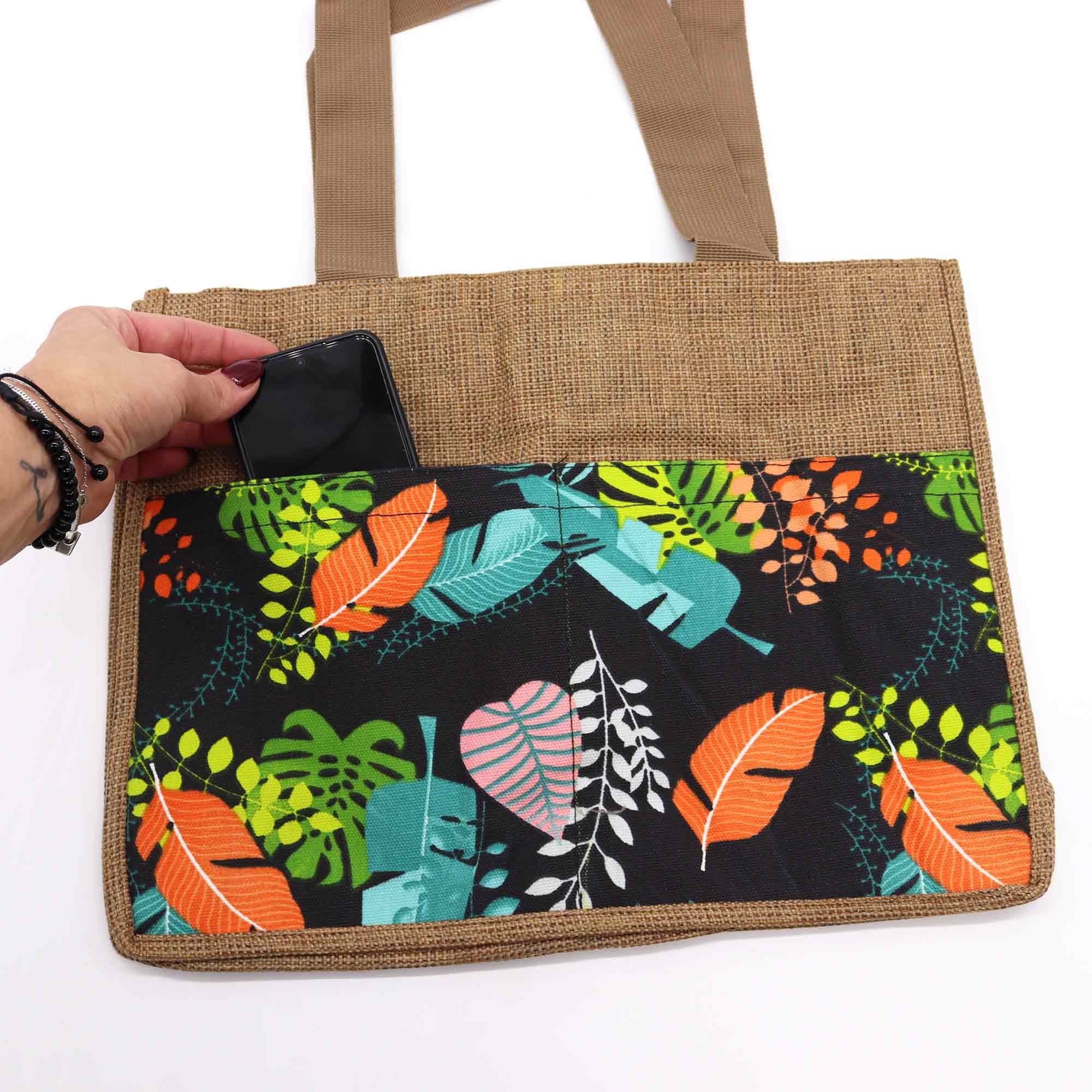Tropical Market Shopping Bag - (assorted designs) - 40x30x9cm 🇬🇧