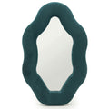 Soft Squiggly Mirror – Oval Pebble – Royal Teal (20.5x32.5x2.3cm) 🇬🇧