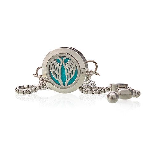 Aromatherapy Jewellery Chain Bracelet - Angel Wings - 20mm 🇬🇧