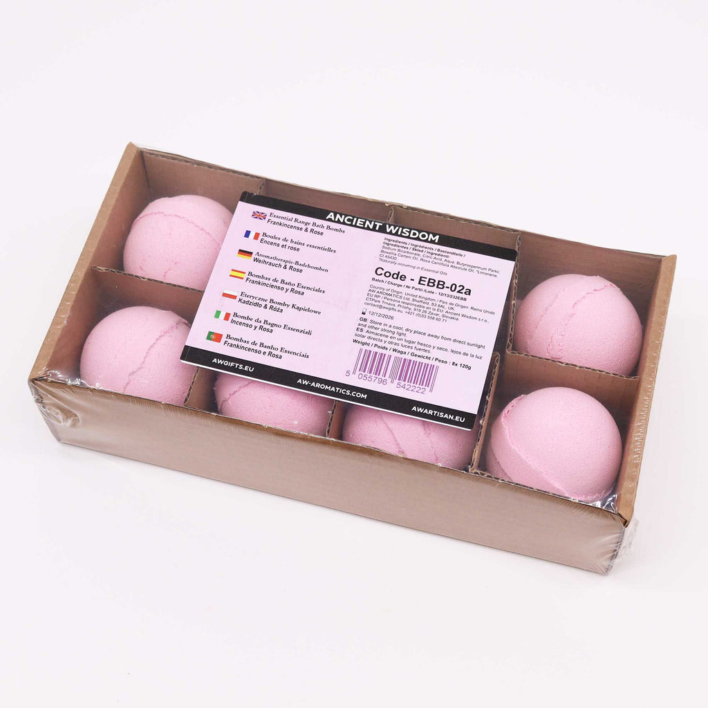 Essential Oil Bath Bomb - Frankincense & Rose 🇬🇧