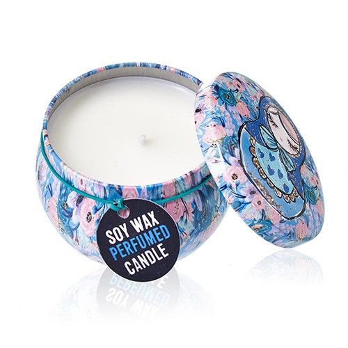 Art Tin Candle - Assorted Design - Russian Dolls - Dolly Blue 🇬🇧