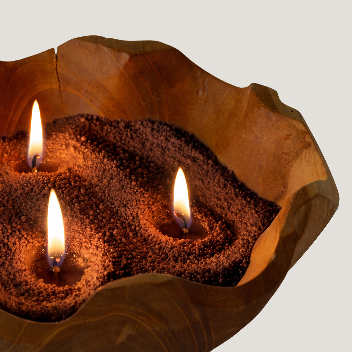 Fragranced Candle Sand - Mocha Brown - Crimson Crystal - 300g 🇬🇧