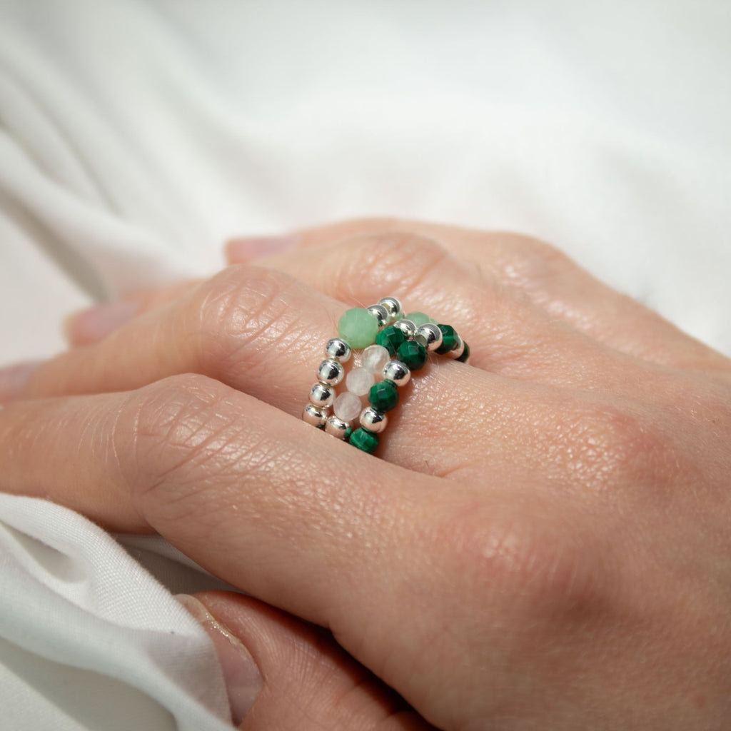 Nymph Spirit Gemstone Ring Set - Forest Spirit 🇬🇧