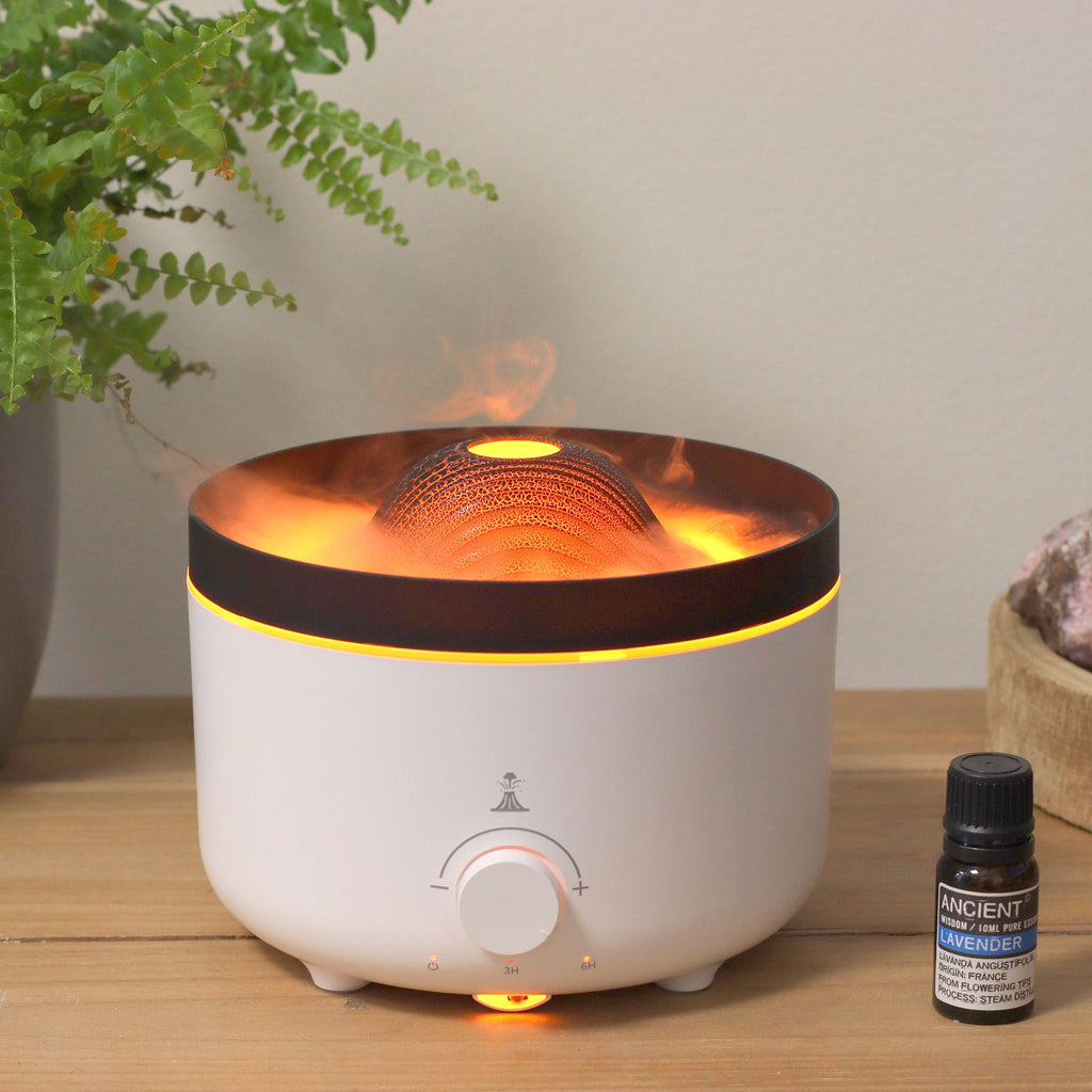Large Volcano Effect Aroma Diffuser (plug) Two Colours - 560ml 🇬🇧