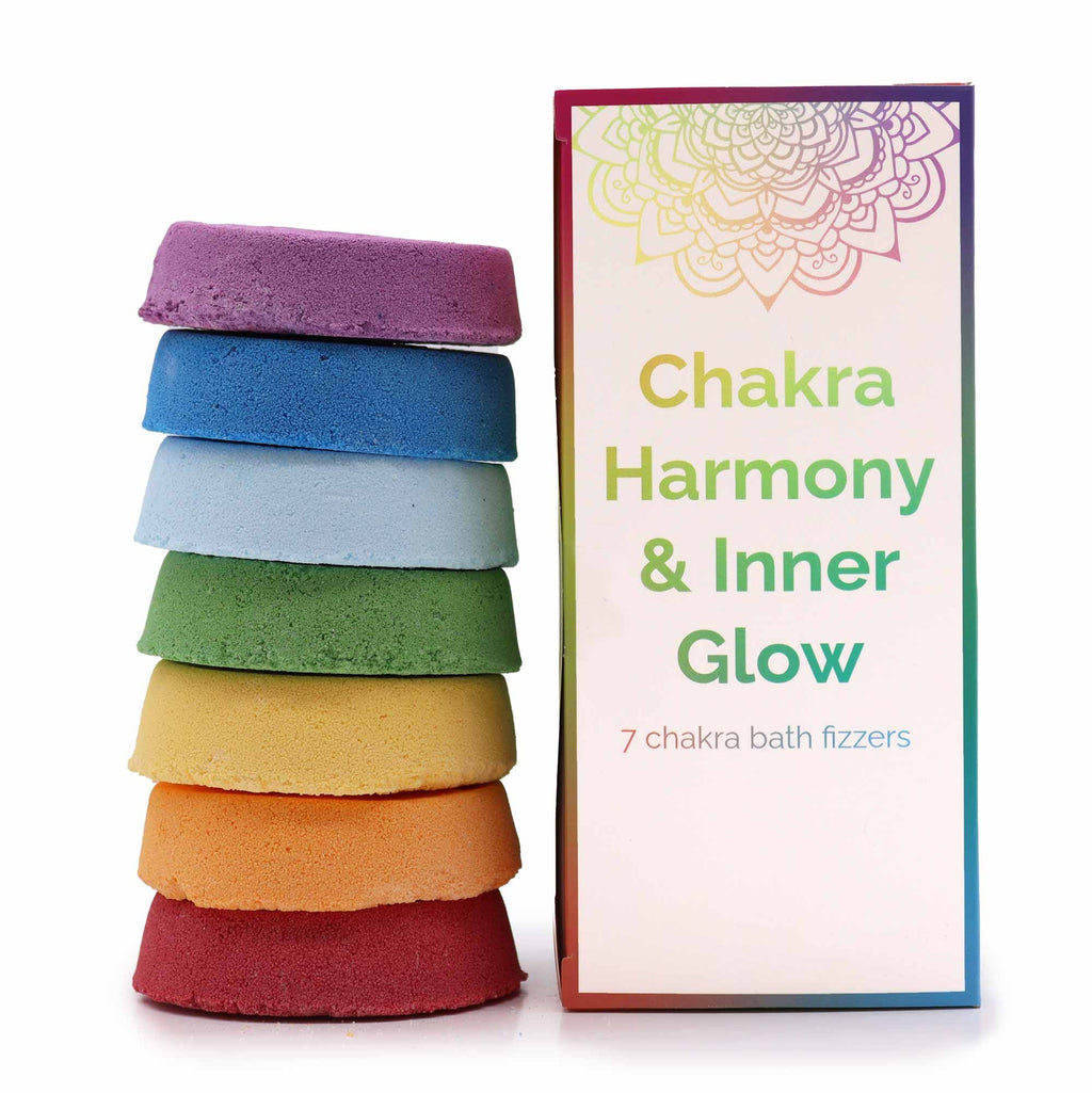 Chakra Bath Fizz - Large Box - Chakra Harmony & Inner Glow 🇬🇧
