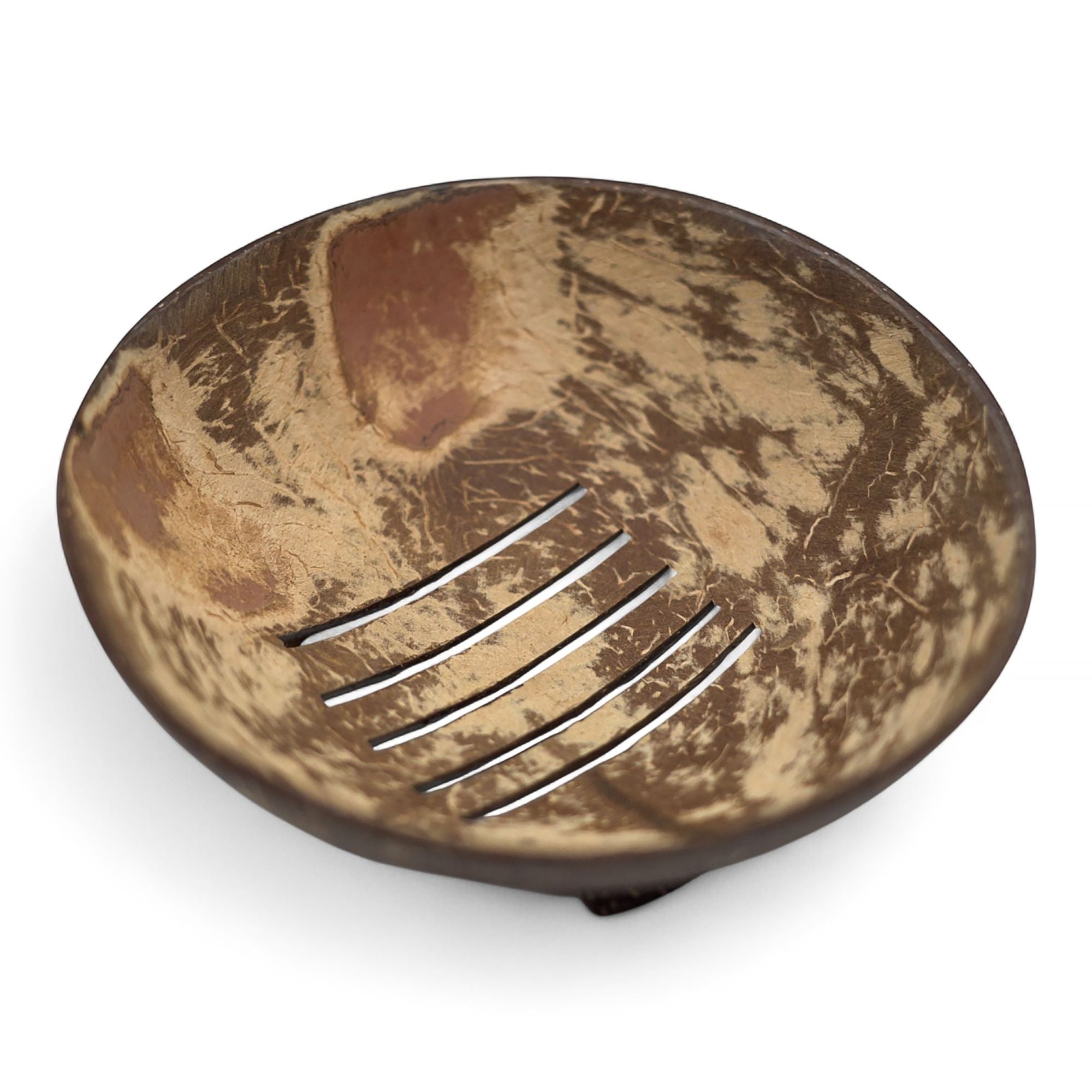 Natural Coconut Soap Dish - Round - 11cm 🇬🇧