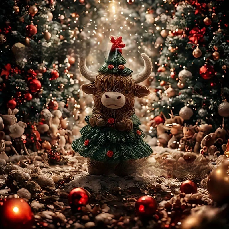 Christmas Cute Highland Cattle Decoration Ornaments 🇨🇳