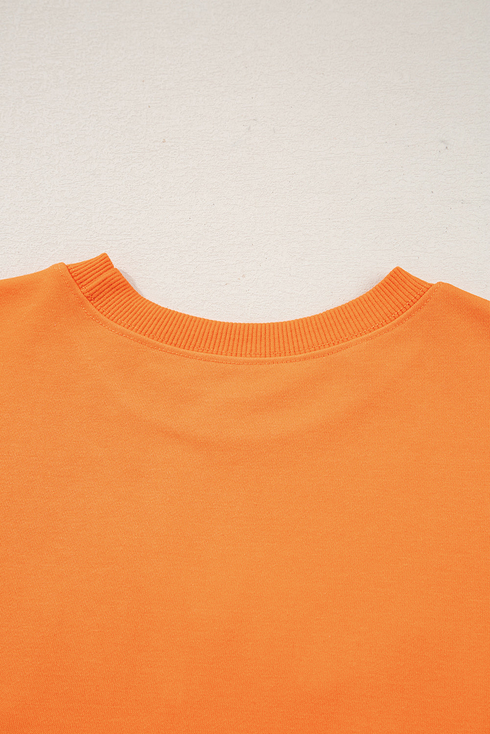 Grapefruit Orange Spooky Graphic Halloween Crew Neck Holiday Sweatshirt 🇺🇸