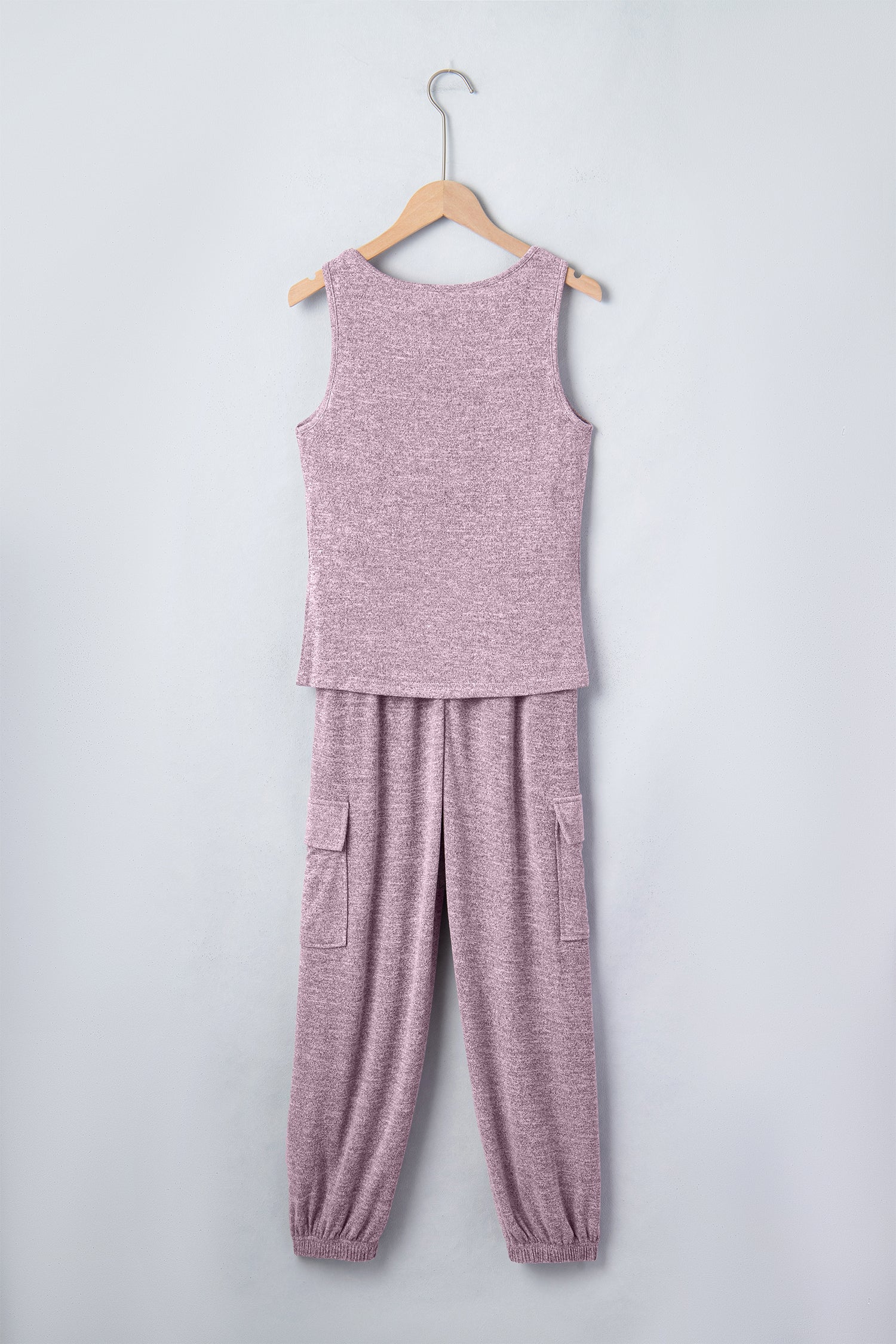 Orchid Bouquet Casual Tank Top Drawstring Jogger Pants 2pcs Outfit 🇺🇸