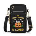 Halloween Pumpkin Pattern Phone Bag Coin Wallet Cute Mini Crossbody Shoulder Bags For Kids Women 🇬🇧
