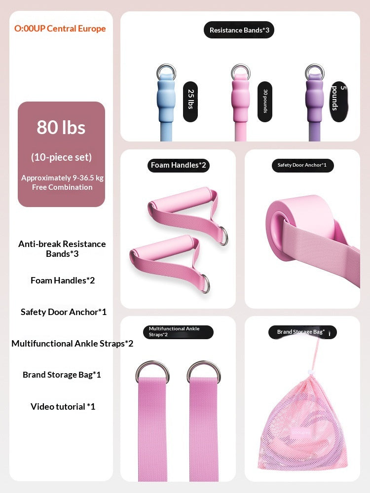 Resistance Bands For Home Fitness And Yoga 🇨🇳