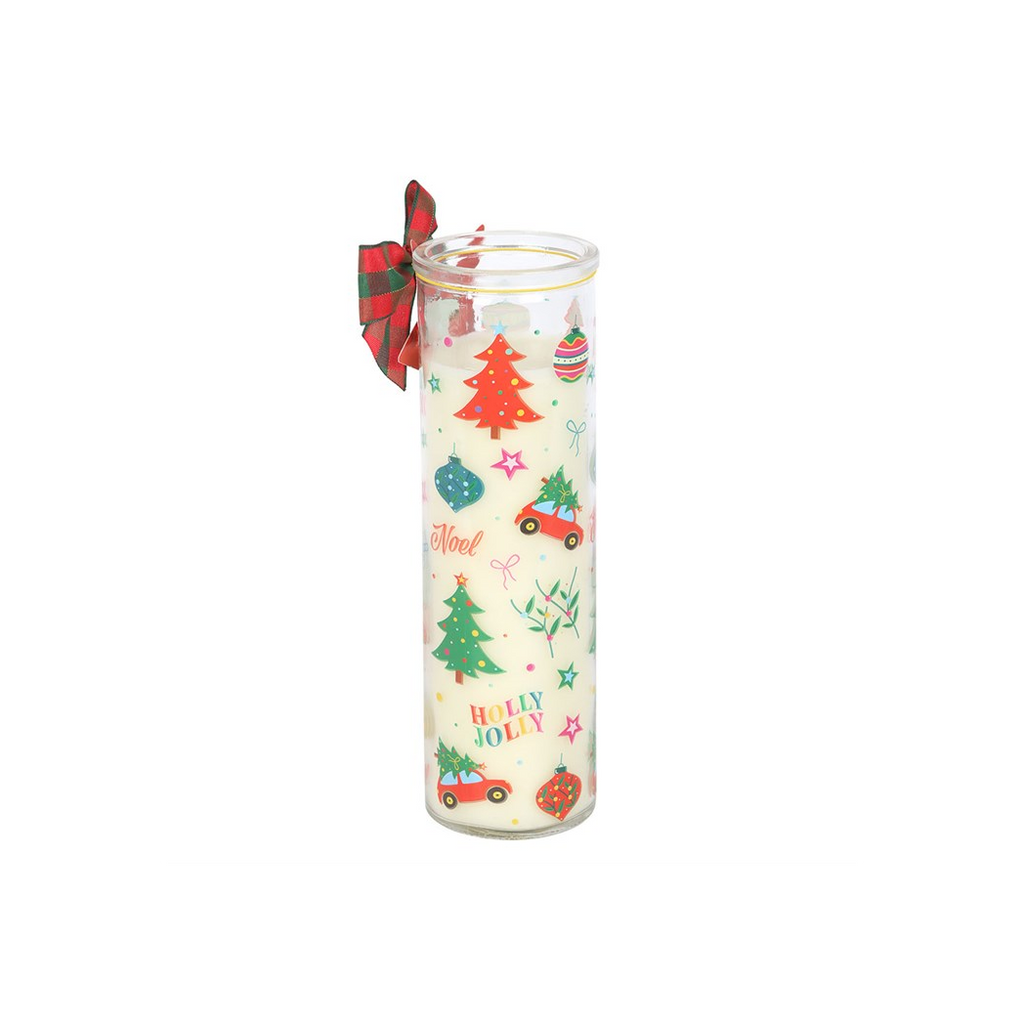 Nostalgic Christmas Print Christmas Pudding Scented Tube Candle 🇬🇧