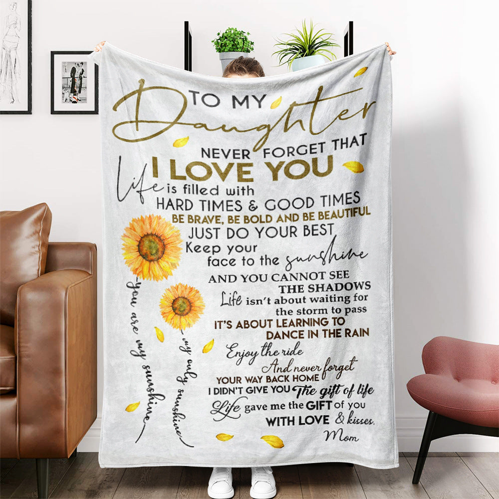 Envelope Blanket Sofa Blanket Airable Cover Message Letter  Flannel 🇨🇳