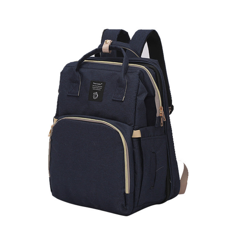 Folding Crib Fashion Maternal And Baby Large-capacity Double Shoulder Dad Backpack 🇨🇳