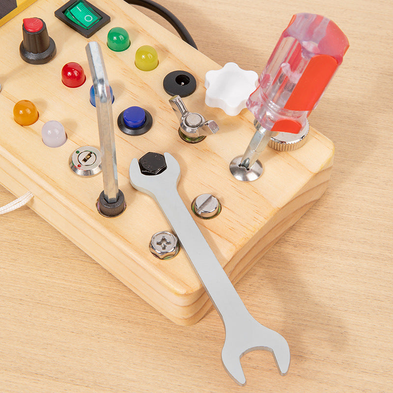 Children's Wooden LED Busy Board Creative Toys 🇨🇳