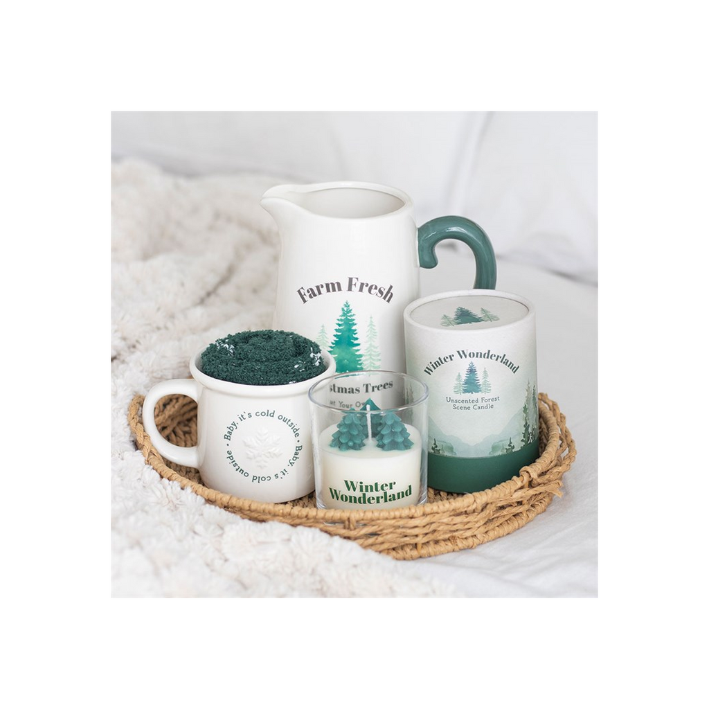 Farm Fresh Christmas Trees Ceramic Flower Jug 🇬🇧