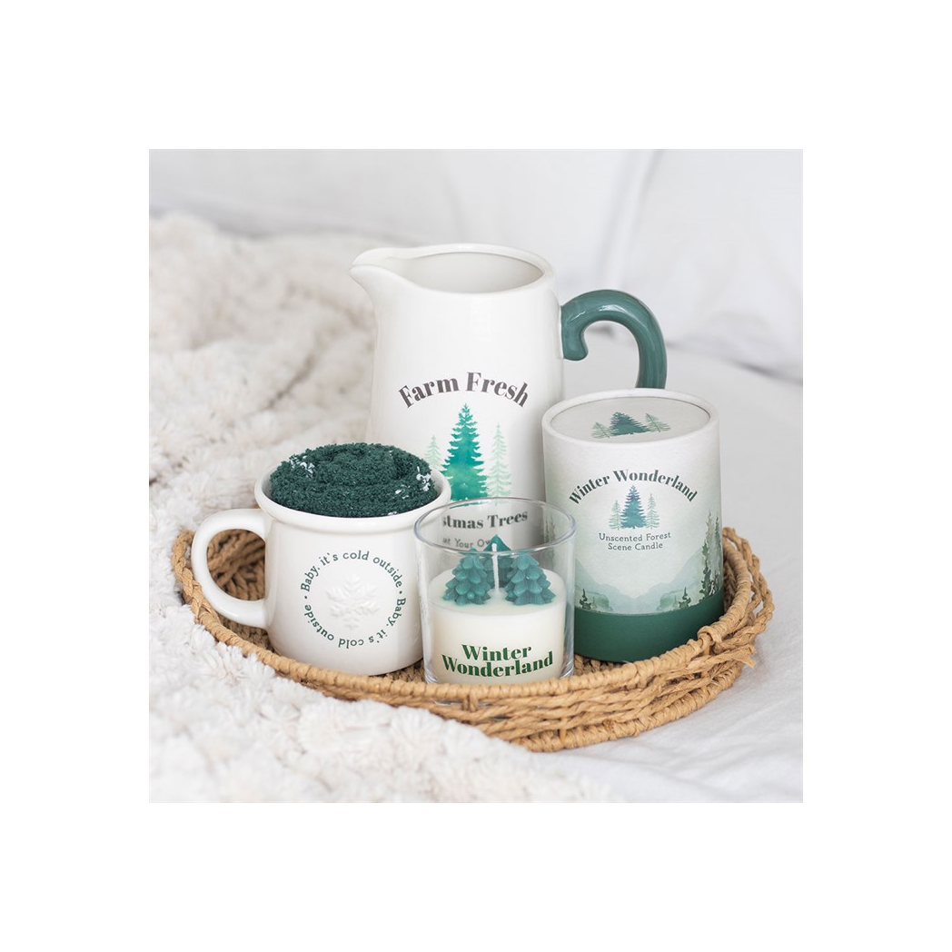 Farm Fresh Christmas Trees Ceramic Flower Jug 🇬🇧
