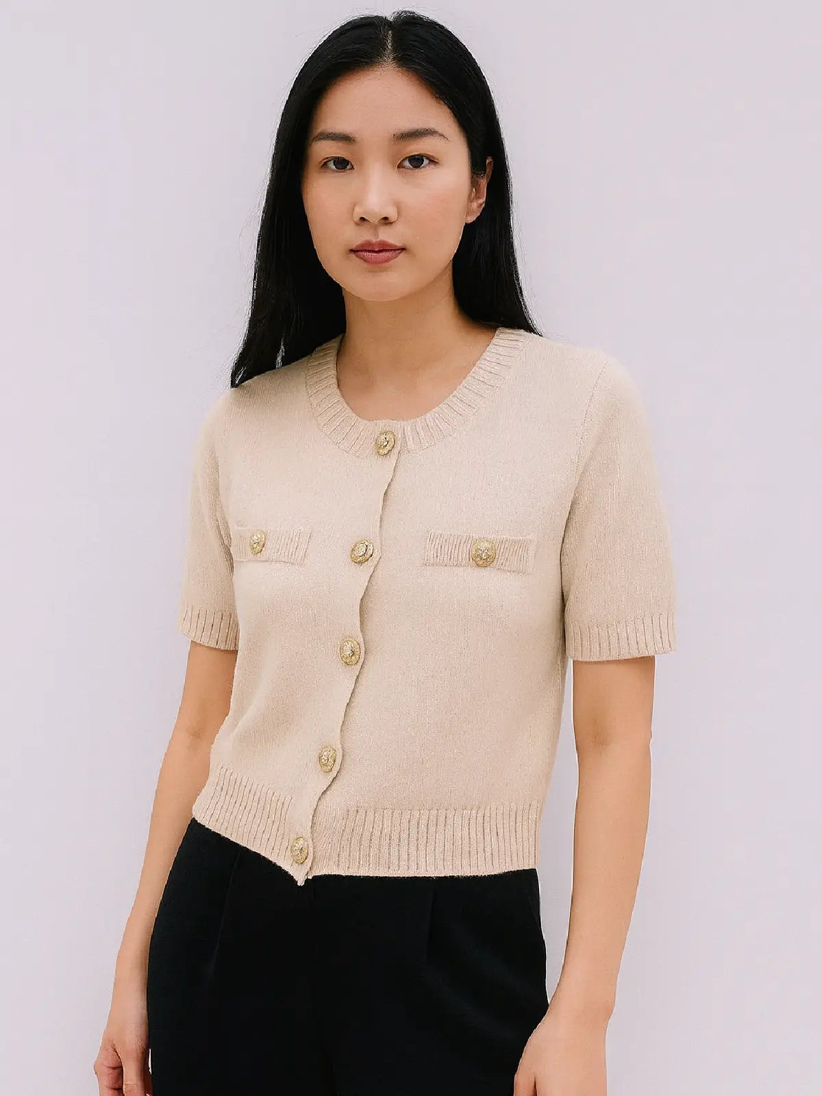 Ladies Short Sleeve Button Cardigan 🇬🇧