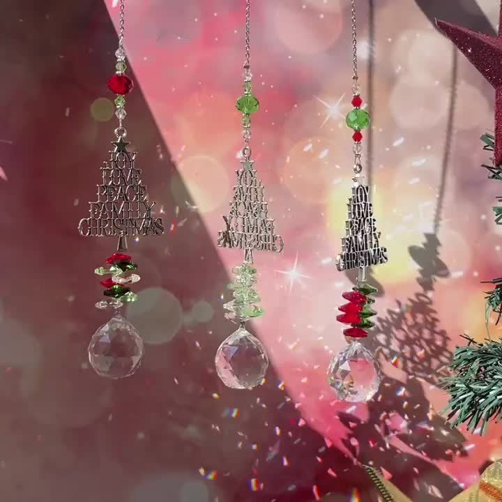 Christmas Sun Catcher Crystal Christmas Tree Pendant 🇨🇳
