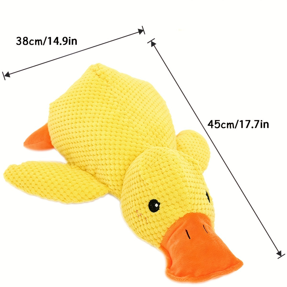 Best Pet Supplies Dog Toys For Small Medium And Large Breeds Cute No-Stuffed And Stuffed Duck With Soft Squeaky Fun For Indoor Puppies And Premium Puppies Plush No Mess Chewing And Playing 🇨🇳