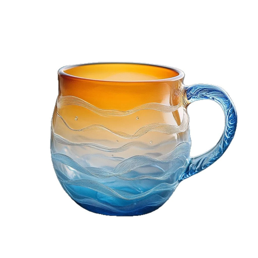 Sea Glass Sunset Mark Coffee Mug 🇨🇳
