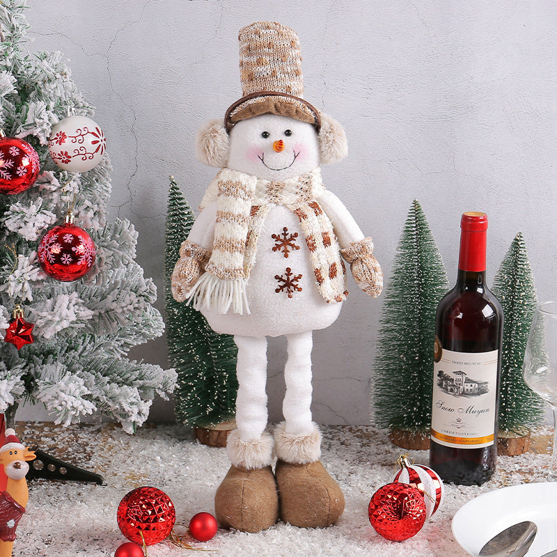 Christmas Snowman Retractable Doll Show Window Scene Decorations 🇨🇳