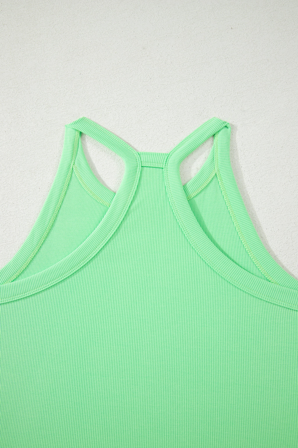 Green Slim Tank Top Elastic Waist Mini Skort 2pcs Outfit 🇺🇸