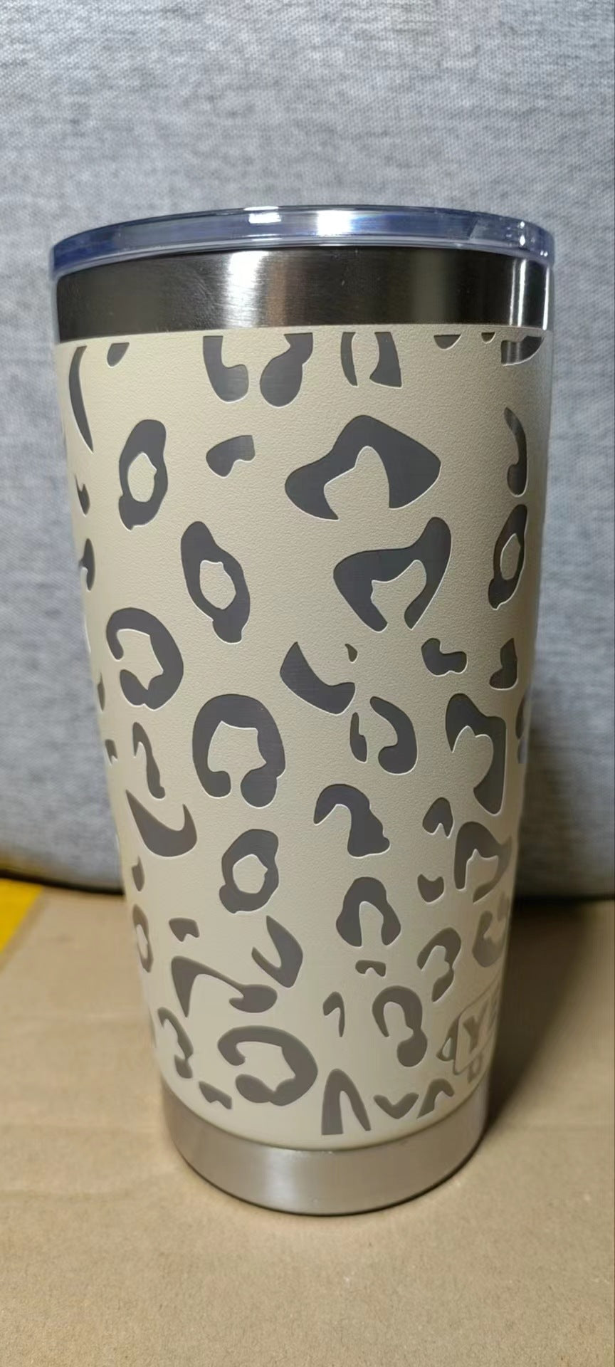 Laser Leopard Print Stainless Steel Insulated Mug 🇨🇳