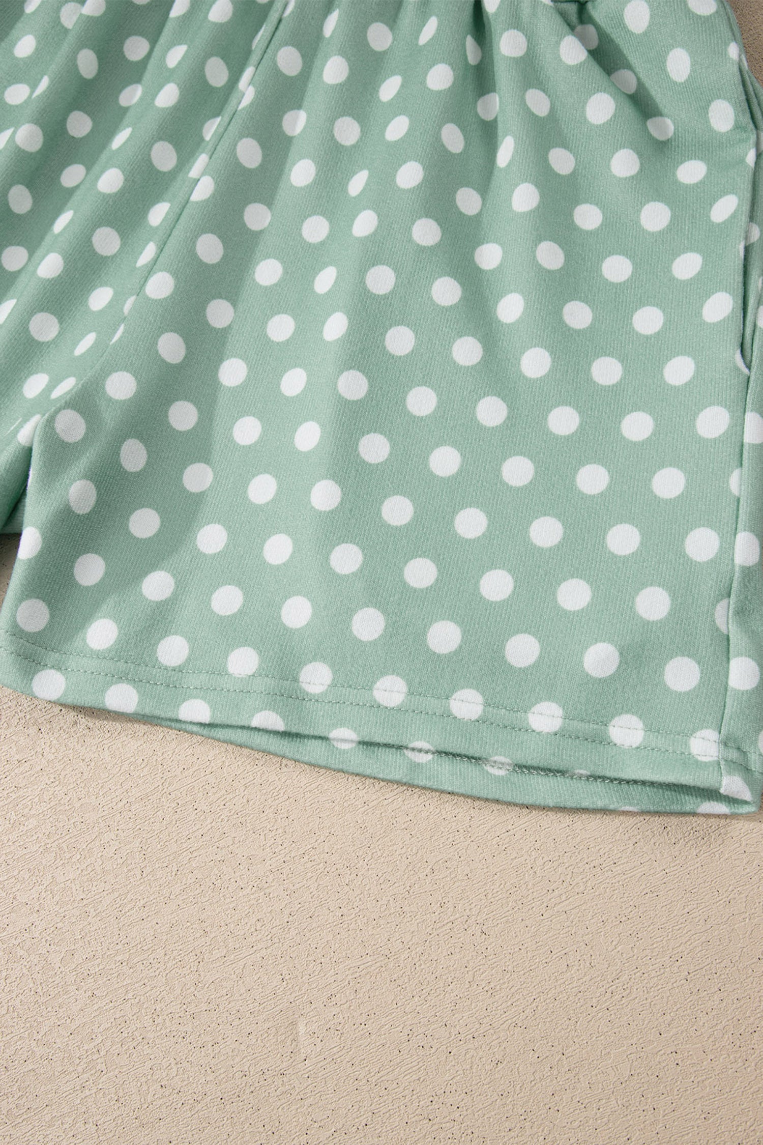 Green Polka Dot Print Short Set 🇺🇸