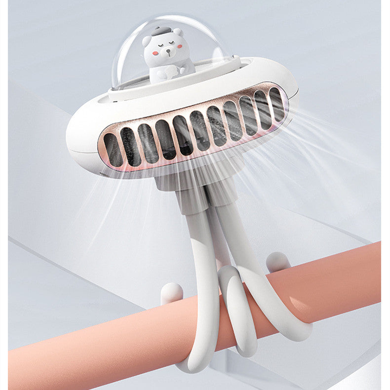 CYKE Space Capsule Stroller Fan Strong Wind Hand-held Electric Fan Usb Outdoor Portable Octopus Fan 🇨🇳