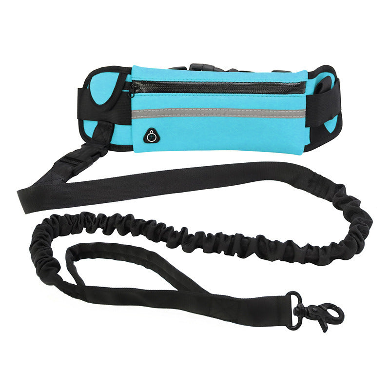 Hands Free Dog Leash Pet Walking And Training Belt With Shock Absorbing Bungee Leash For Up To 180lbs Large Dogs Phone Pocket And Water Bottle Holder 🇨🇳