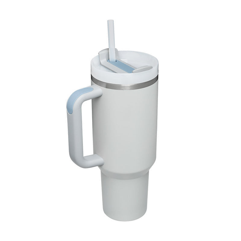 40 Oz Tumbler With Handle Straw Insulated, Stainless Steel,Spill Proof, Vacuum insulated With Lid Tapered 🇨🇳