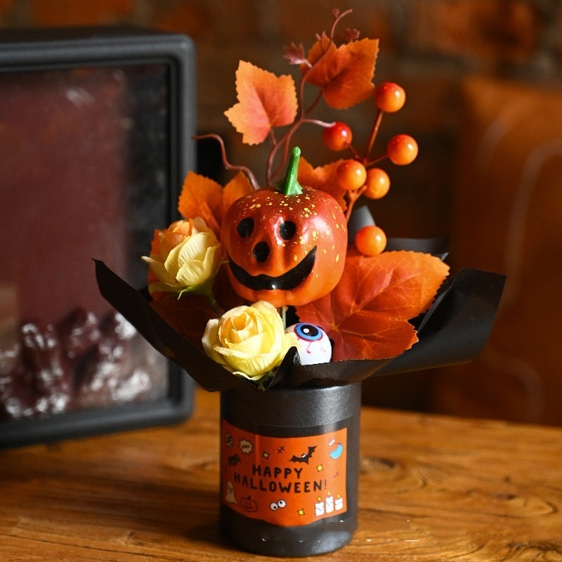 Halloween Pumpkin Simulation Bouquet Grimace Ornaments 🇨🇳