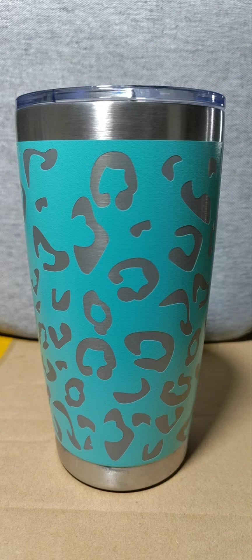 Laser Leopard Print Stainless Steel Insulated Mug 🇨🇳